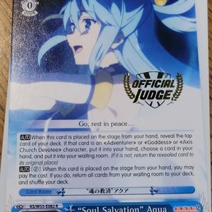 "Soul Salvation" Aqua OFFICIAL JUDGE Weiss Schwarz